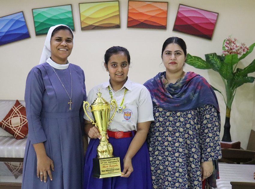 BEST FEMALE PLAYER AWARD IN CHESS TOURNAMENT