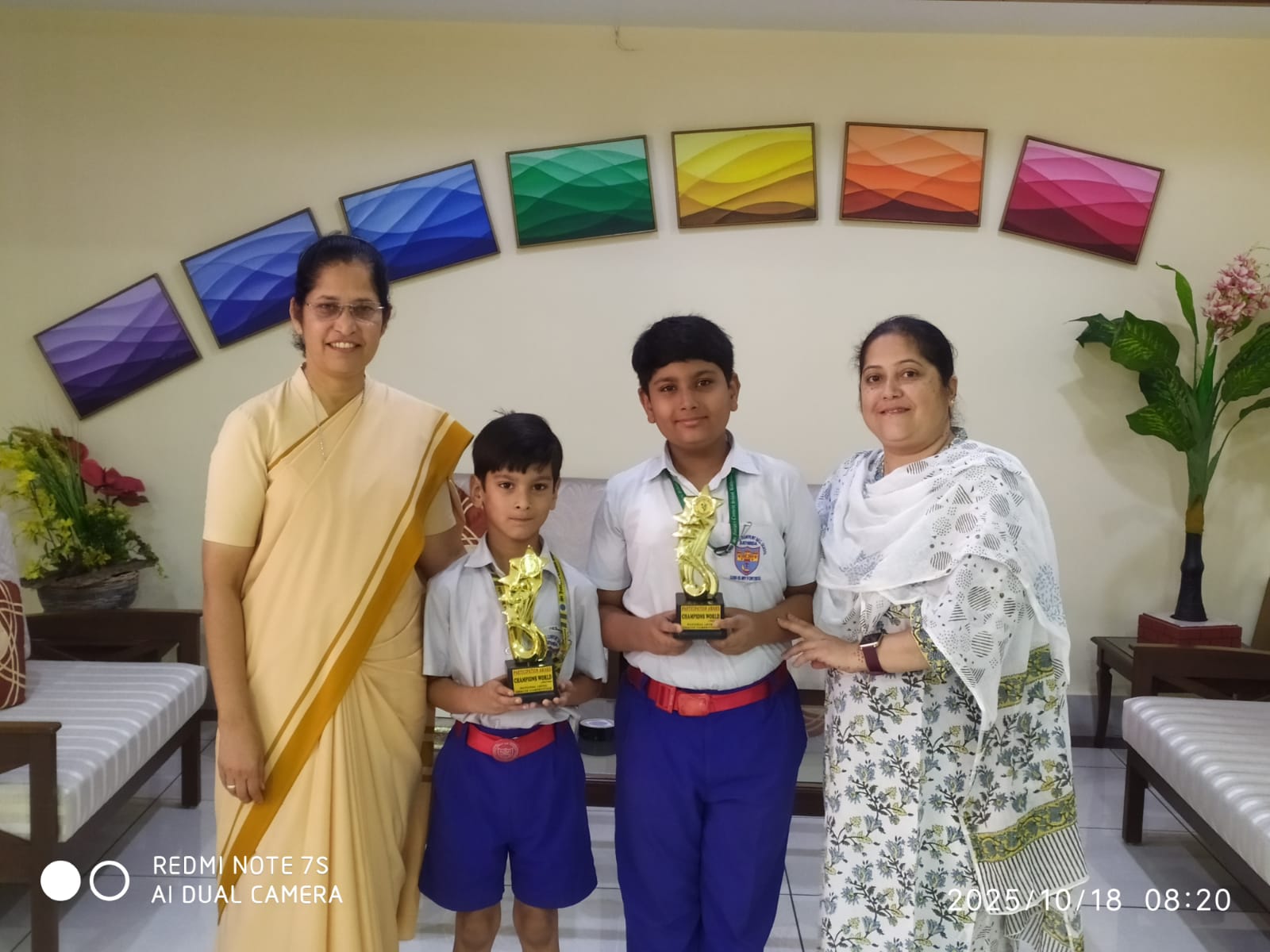 TROPHY AT NATIONAL LEVEL ABACUS COMPETITION