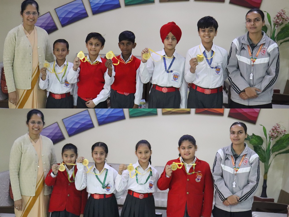 FIRST POSITION IN THE DISTRICT LEVEL HOCKEY PRIMARY GAMES