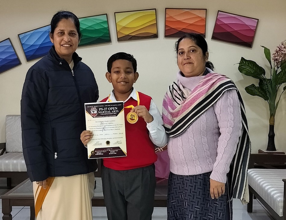 CERTIFICATE AND A MEDAL IN OPEN MARTIAL ARTS CHAMPIONSHIP