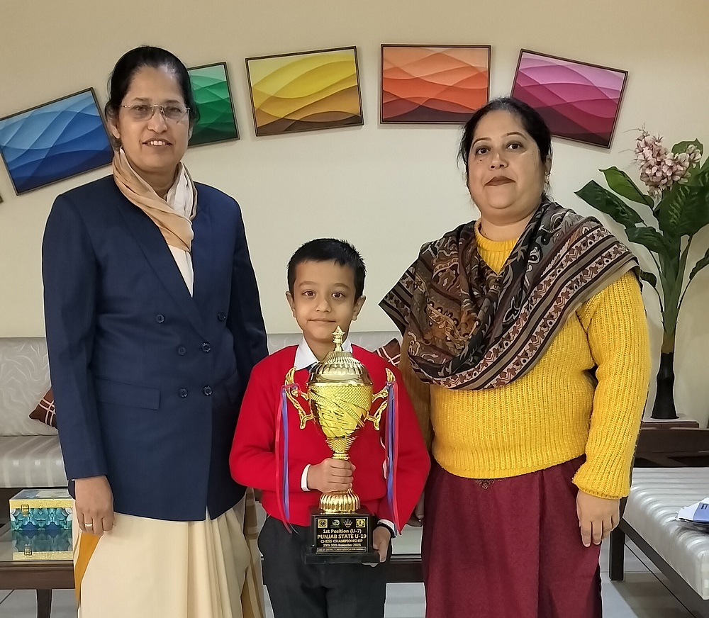 1ST POSITION AT PUNJAB STATE CHESS CHAMPIONSHIP