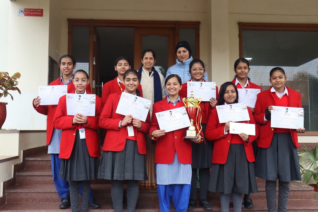 2ND POSITION IN BASKETBALL TOURNAMENT(CATEGORY U-14)