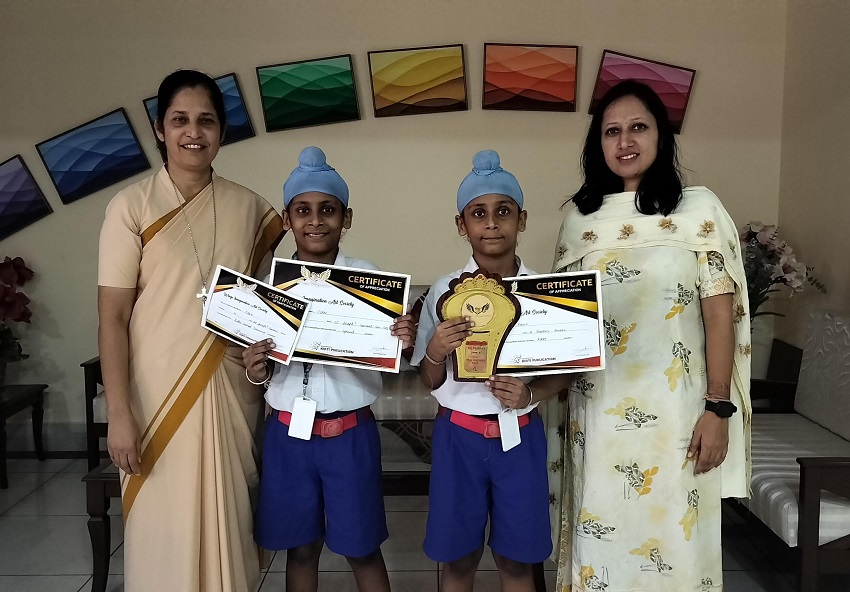 1ST POSITION IN INTERSCHOOL DRAWING COMPETITION