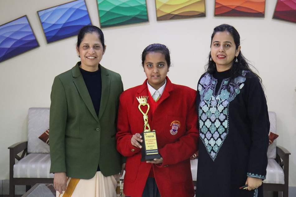 1ST POSITION IN CHESS CHAMPIONSHIP