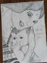 POSTER MAKING ON MOTHER'S DAY