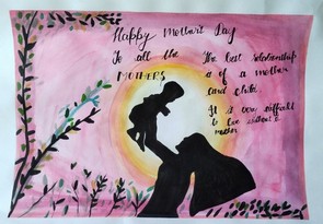 POSTER MAKING ON MOTHER'S DAY