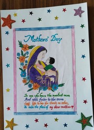 POSTER MAKING ON MOTHER'S DAY