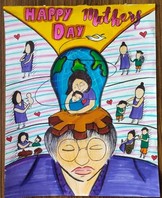 POSTER MAKING ON MOTHER'S DAY