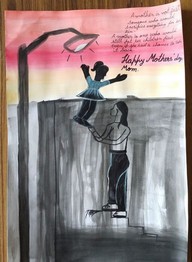 POSTER MAKING ON MOTHER'S DAY