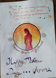 POSTER MAKING ON MOTHER'S DAY