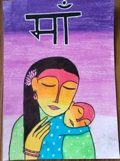 POSTER MAKING ON MOTHER'S DAY